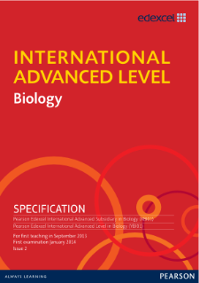 International Advanced Level Biology Specification